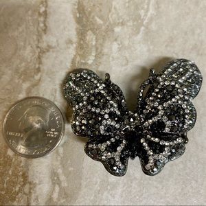 Beautiful Black Stretch Butterfly Ring